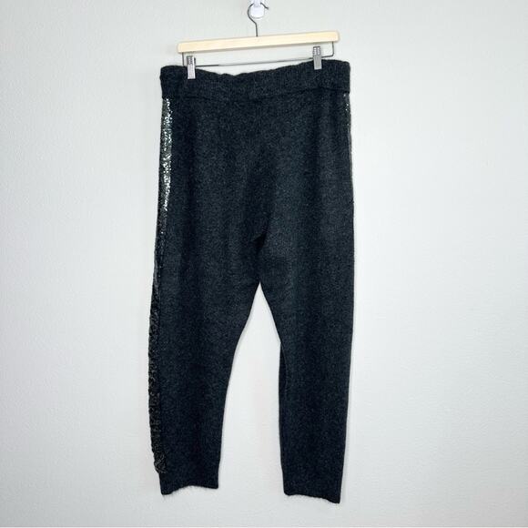 NWT Gibson Latimer Gray V-Neck Sweater Size XL Sequins Loungewear - Picture 4 of 5